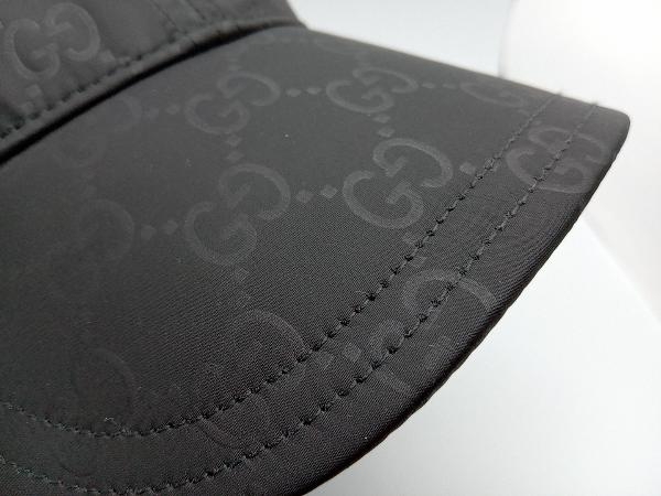 GUCCI GGナイロン キャップ ブラック サイズM(58cm) 帽子_画像7