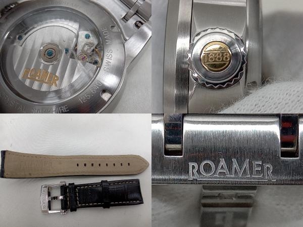 大量入荷 ROAMER】 125.640 時計 自動巻き 50M 日差+25秒程度(平置き時 3針+カレンダー