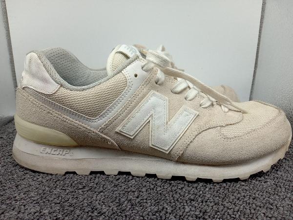 New Balance ニューバランス スニーカー ML574SEF サイズ27cm アイボリー 白系_画像4