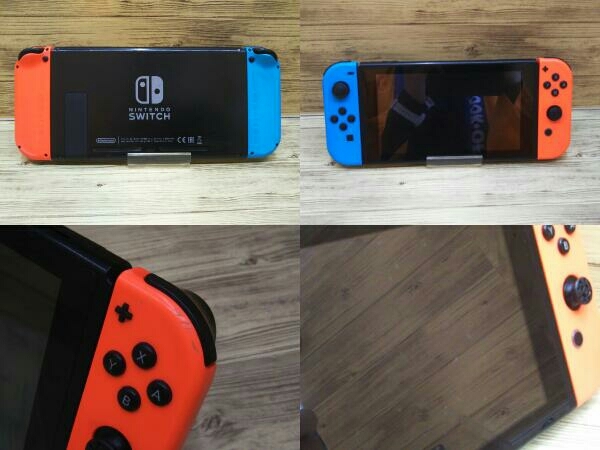 【1円スタート！】「Nintendo Switch Joy-Con ネオンブルー ネオンレッド」HACSKABAA スイッチ ニンテンドー ※スティックカバーなし 傷有_画像6