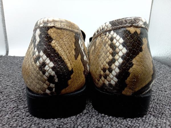ZARA Zara Loafer женский кожа обувь размер 41 (EUR)25.5cm соответствует /. рисунок * питон 
