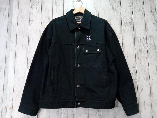 FRED PERRY x RAF SIMONS フレッドペリーxラフシモンズ デニムジャケット ブラック 36 店舗受取可