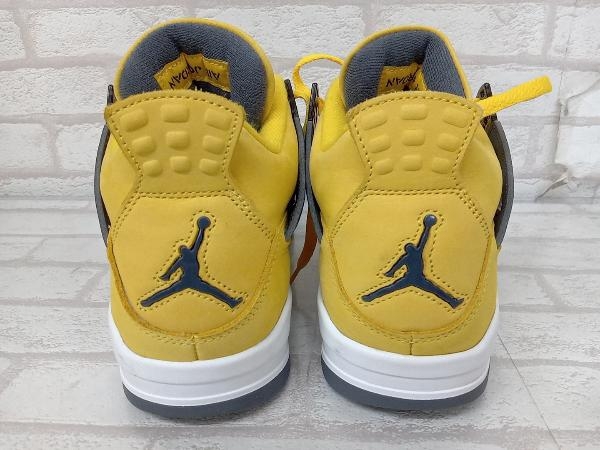 NIKE ct8527-700 AIR JORDAN 4 RETRO ナイキ エアジョーダン４ レトロ メンズ 27.5cm スニーカー イエロー ローカット 箱付き 鑑定済み_画像5