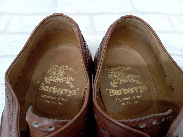 Burberrys 10303 BU 1003 Burberry wing chip кожа обувь бизнес обувь платье обувь Brown 24.5cm