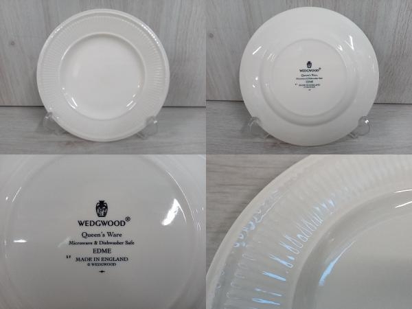 WEDGWOOD ウェッジウッド クイーンズウェア エドミーセット カップ＆ソーサー クリーマー 中皿 大皿 イギリス製 カップ1個欠品の画像4