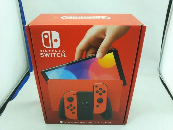 Nintendo Switch(有機ELモデル) マリオレッド 外箱傷みあり_画像1