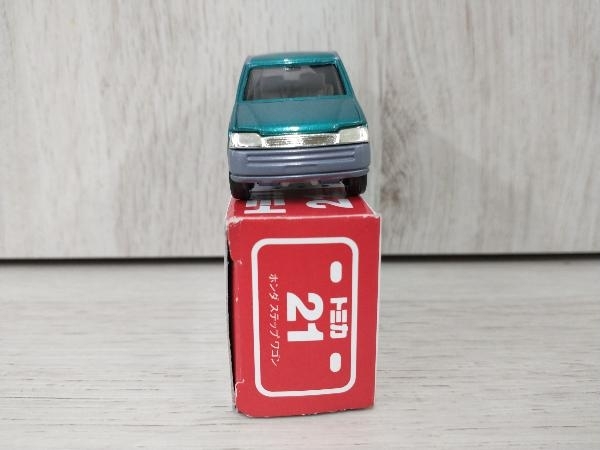 トミカ No.21 ホンダ ステップワゴン 緑メタリック×紫メタリック 赤箱 ロゴ赤字 中国製 トミー_画像4