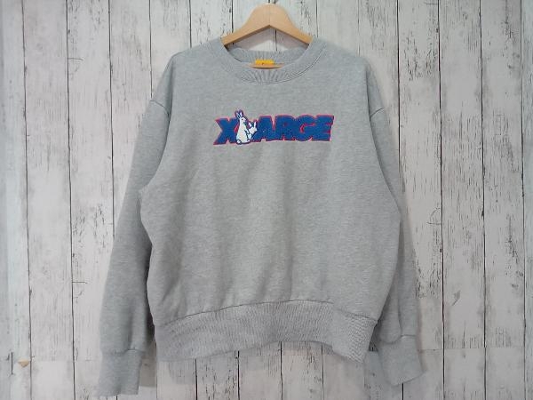 X-LARGE x #FR2 XLarge xefa-ru two 22SS /XLFR2 LOGO CREWNECK SWEAT FRC1748 sweat gray L store receipt possible 