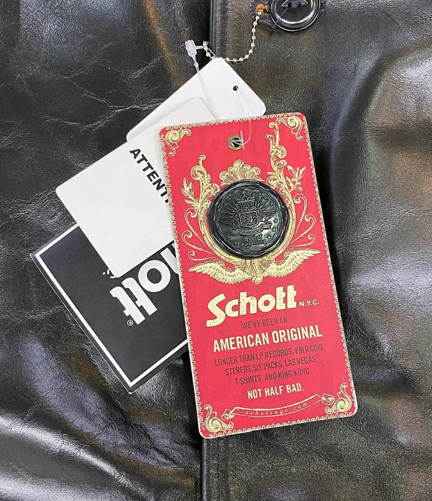 SCHOTT ショット 茶芯カウレザーニューカーコート レザージャケット ブラック サイズ40 店舗受取可