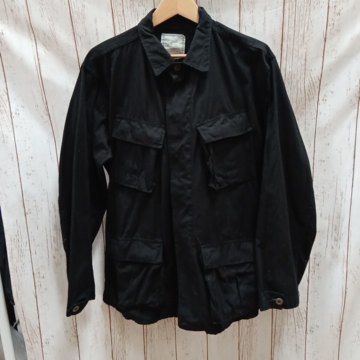 U.S.ARMY S.W.I. 8415-00-935-5561 Jungle Fatigue Jacket MILITARY ブラック ミリタリージャケット M-LONG メンズ_画像1