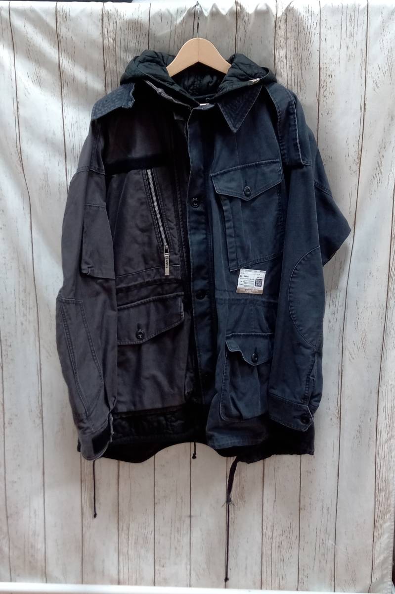 Maison MIHARA YASUHIRO A09BL041 TRIPLE COMBINED MILITARY BLOUSON リメイク 48(L) フィールドジャケット USED加工 ミハラヤスヒロ_画像1