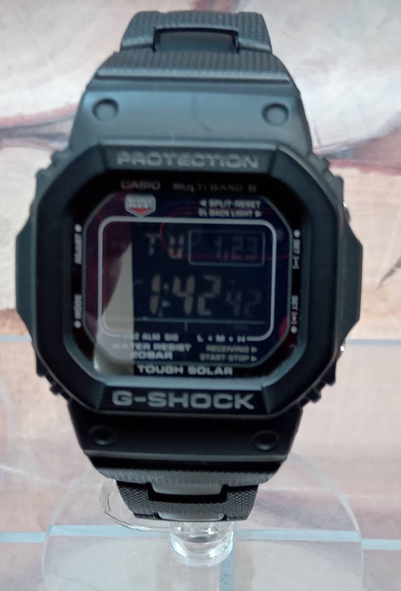 CASIO カシオ/ G-SHOCK ジーショック/GW-M5610BC-1/ 電波ソーラー腕時計/美品/BKACK/箱・説明書、保証書有り/20気圧防水_画像3