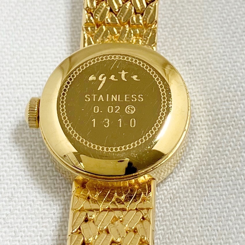 agete Agete 1310 quartz type accessory less wristwatch 
