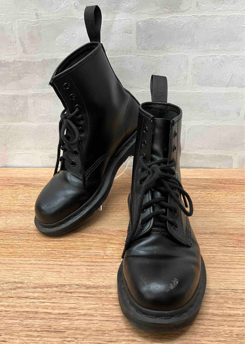 ★【Dr.Martens】ドクターマーチン 1460 MONO／8ホール／BLK ショートブーツ24.5cm