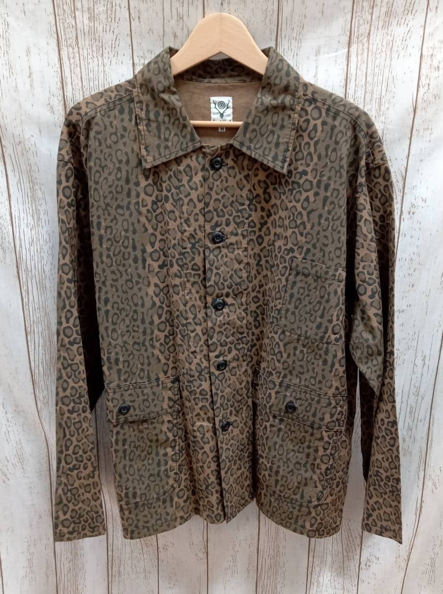 South2 West8(S2W8) IN877 Hunting Shirt レオパード柄 Mサイズ サウスツーウエストエイト カバーオール シャツジャケット メンズ_画像1