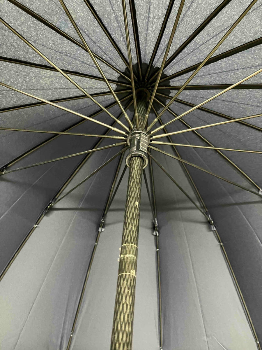 ［未使用・タグ付］LEXUS レクサス オリジナル 長傘 ネイビー 16本骨 雨傘 紳士 傘 アンブレラ 撥水性 生地 ロゴ シルエット 雨具 非売品_画像3
