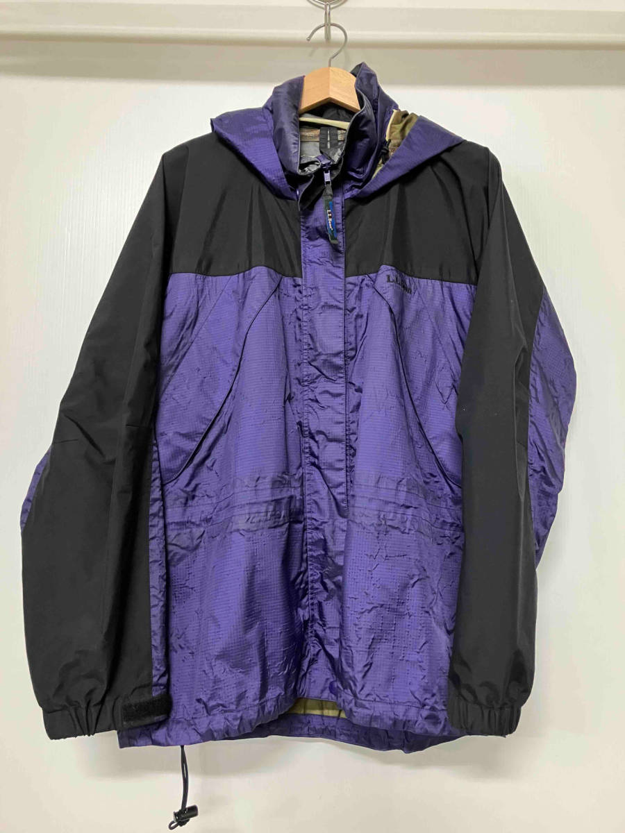 おすすめネット L.L.Bean マウンテンパーカー 香港製 T546 GORE-TEX 70s~ パープル/ブラック Mサイズ Woman'sMedium 女性用