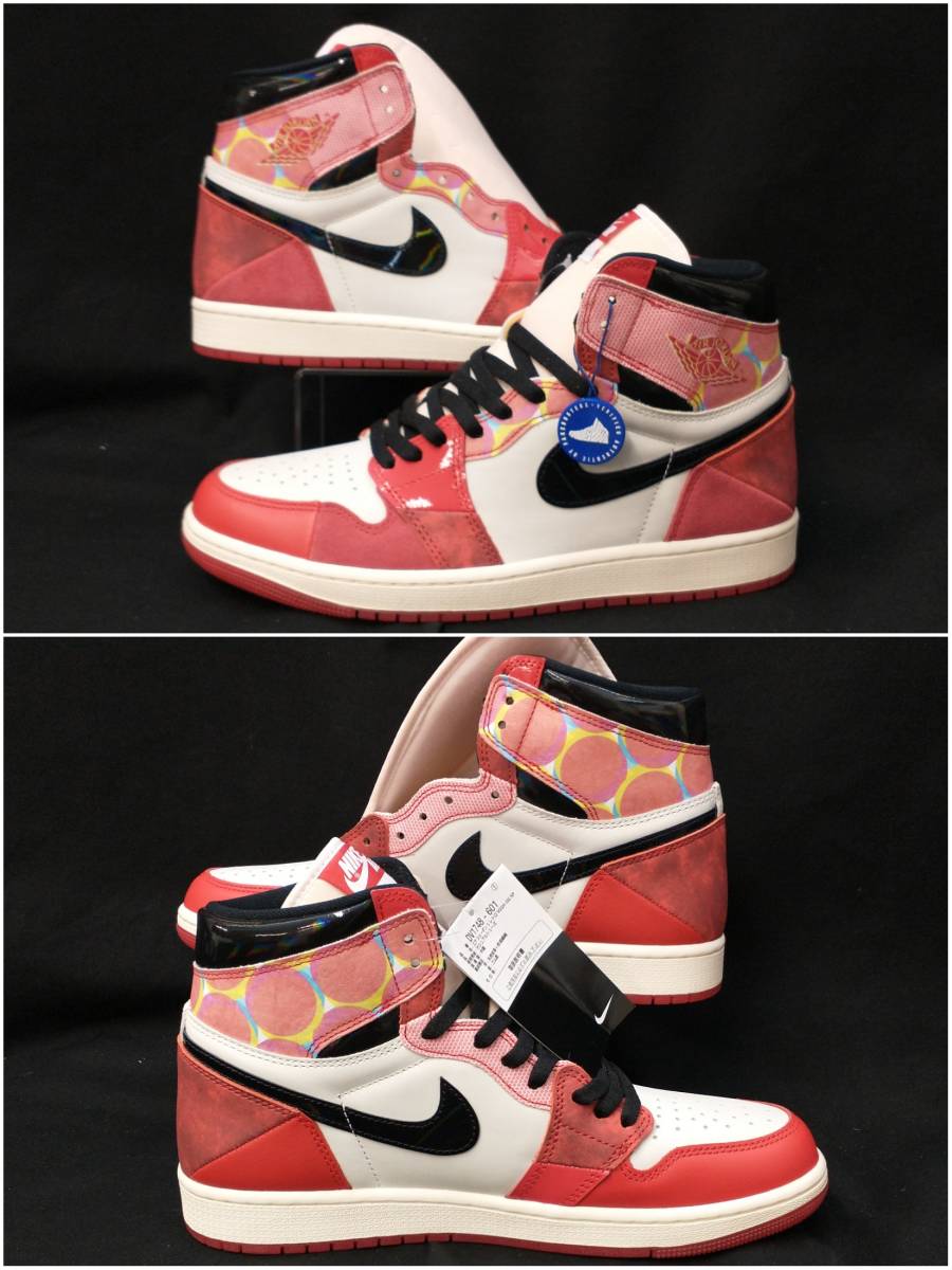 [タグ付・未使用] NIKE SPIDERMAN AIR JORDAN 1 AJ1 ジョーダン スパイダーマン ネクストチャプター 28cm 赤 シカゴ DV1748-601 店舗受取可_画像4