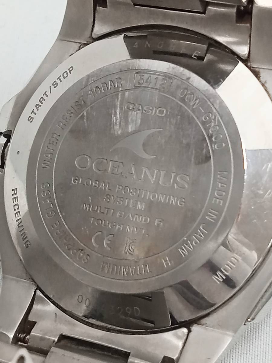 CASIO OCEANUS OCW-G1000-1AJF 時計 カシオ オシアナス 黒文字盤 電波ソーラー メンズ_画像7