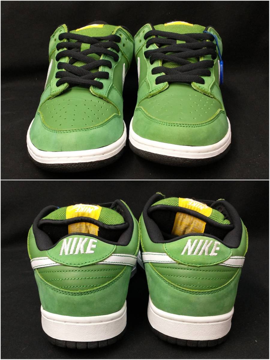 [箱・黒タグ付] NIKE SB DUNK LOW TOKYO GREEN TAXI ダンク 東京無線 タクシー 28.5cm 2006年製 レトロ スニーカー 304292-311 店舗受取可_画像3