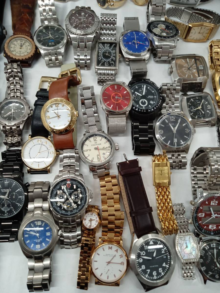 【ジャンク】 ブランド 腕時計 まとめて71点 NIXON TIMEX MARC JACOBS DIESEL LUMINOX Paul Smith クォーツ パーツ取り 大量 まとめ売り_画像9