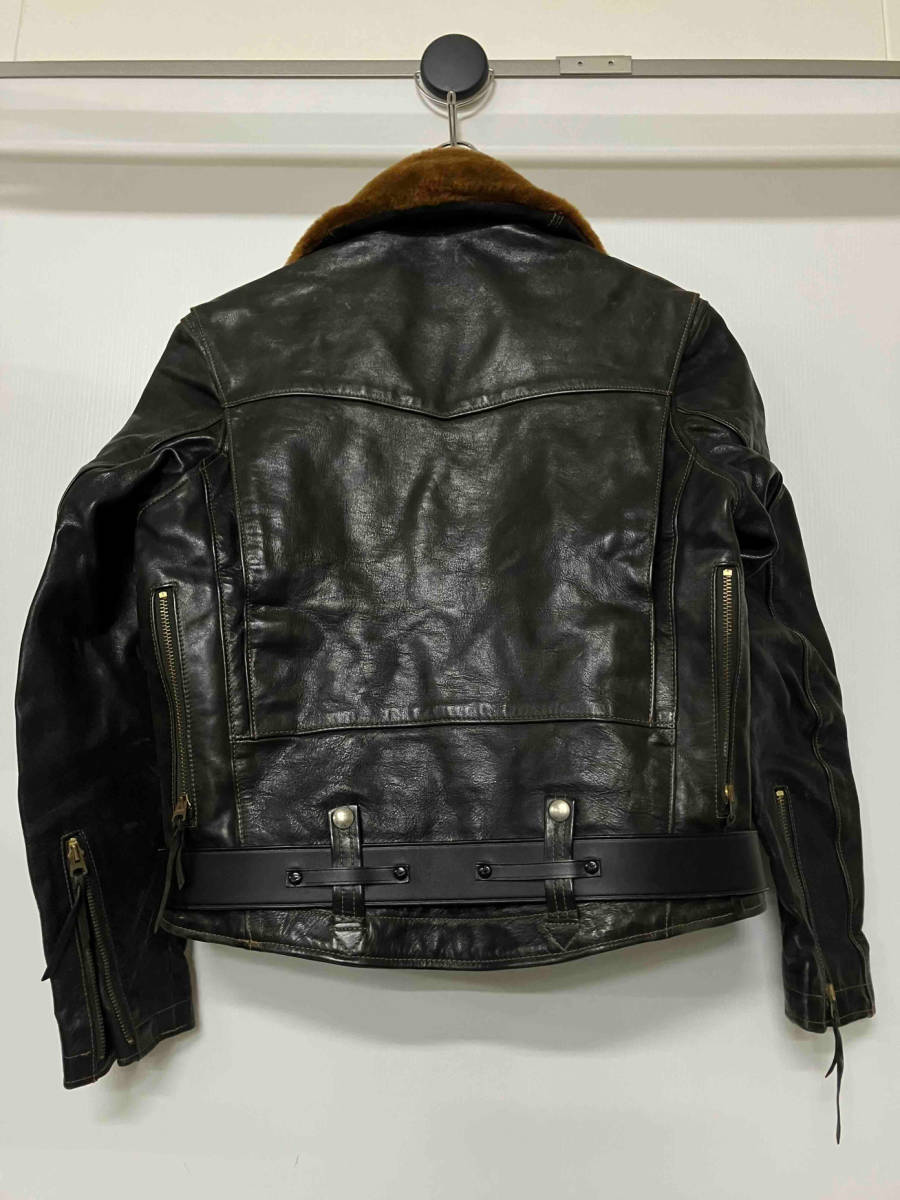 BUCO ブコ レザージャケット J-24L HORSEHIDE LEATHER JACKET サイズ40 ブラック系 メンズ通年_画像2