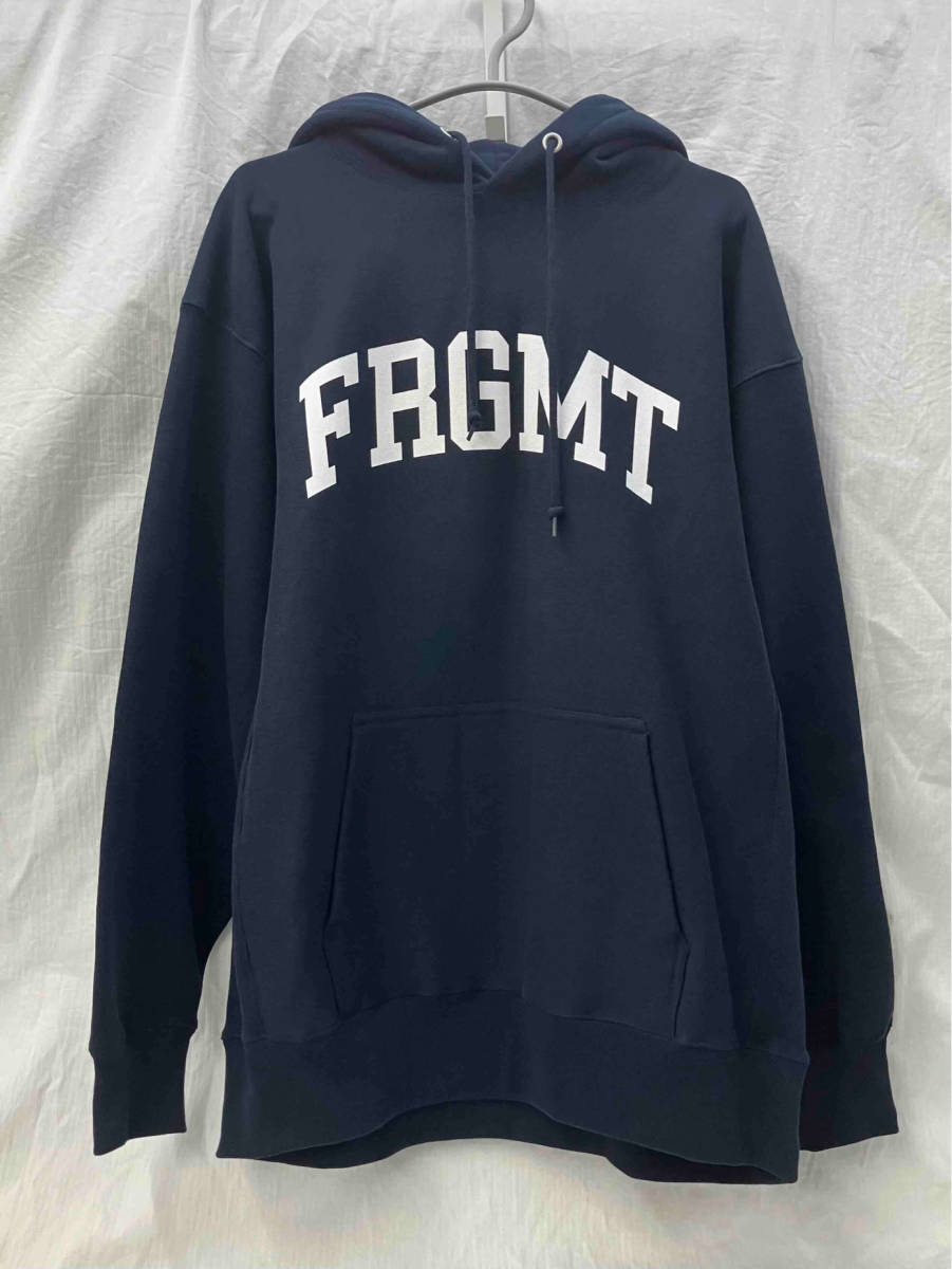 Fragment UNIVERSITY SWEAT HOODIE フラグメント ユニバーシティスウェットフーディー パーカー ネイビー XL 裏起毛_画像1