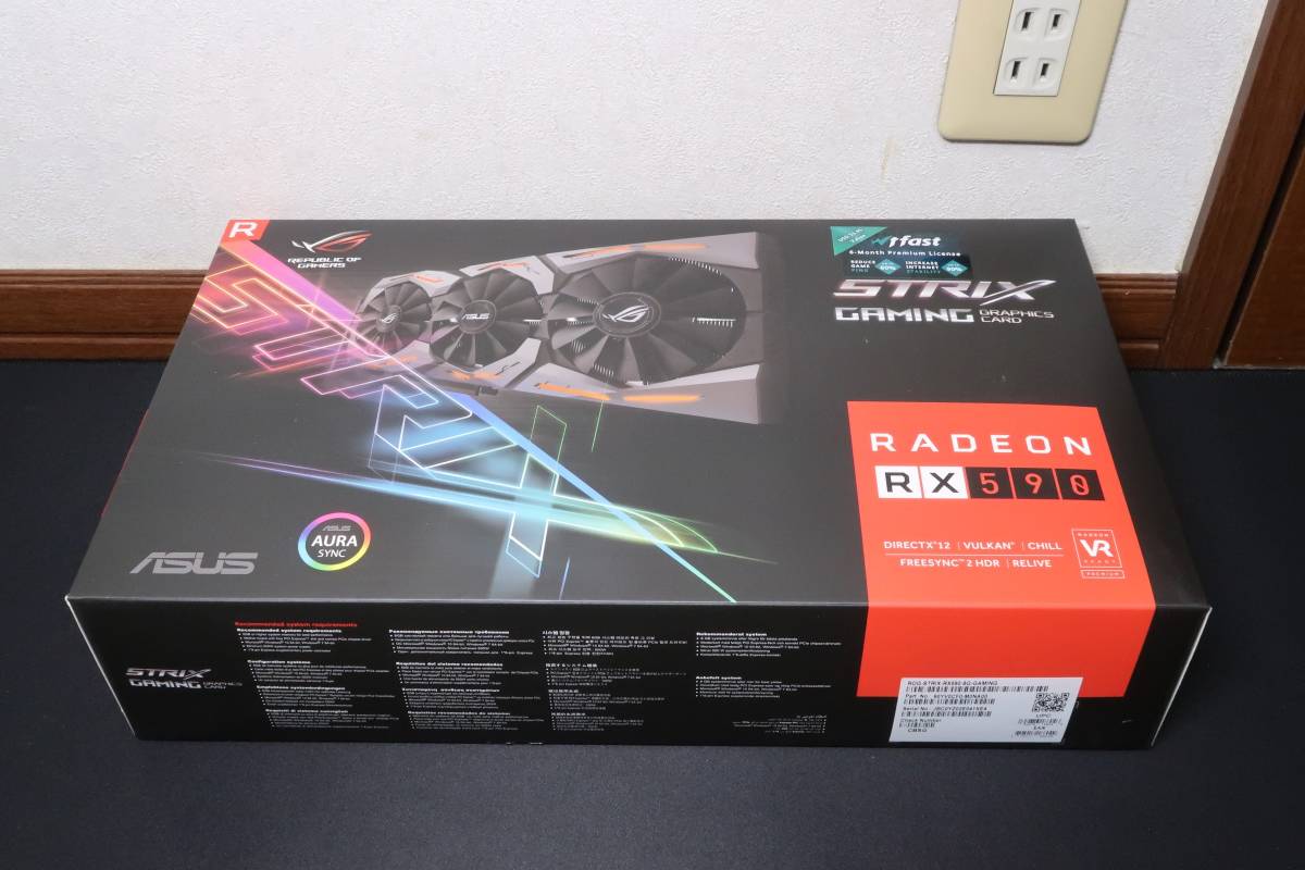 Super Beauty Goods Asus Amd Radeon Rx 590 Installing Triple Fan Model 8gb Rog Strix Rx590 8g Gaming Buy Time 18 Year 11 Month Real Yahoo Auction Salling