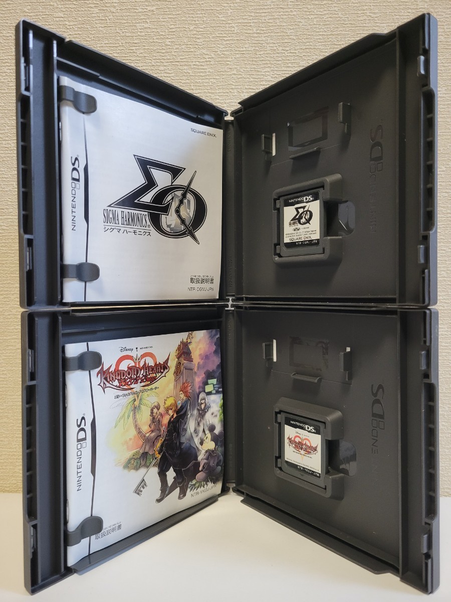 中古☆DS スクエニRPG 4本セット 送料無料 3DS 箱,説明書付き ドラゴンクエスト モンスターズ,DQM2,キングダムハーツ,シグマハーモニクス