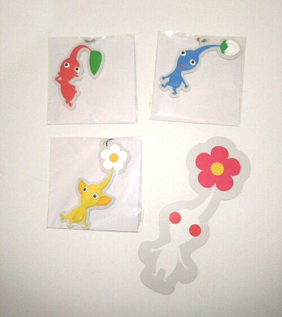 Pikmin 4 どこでもチャーム 赤ピクミン 青ピクミン 黄ピクミセット 白ピクミンカード 