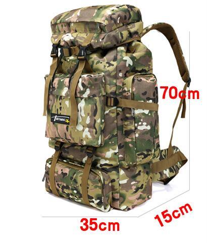 人気品　お色選択可 新入荷 70L 屋外バックパックモール軍事戦術リュックサックスポーツバッグ防水キャンプハイキング旅行_画像8