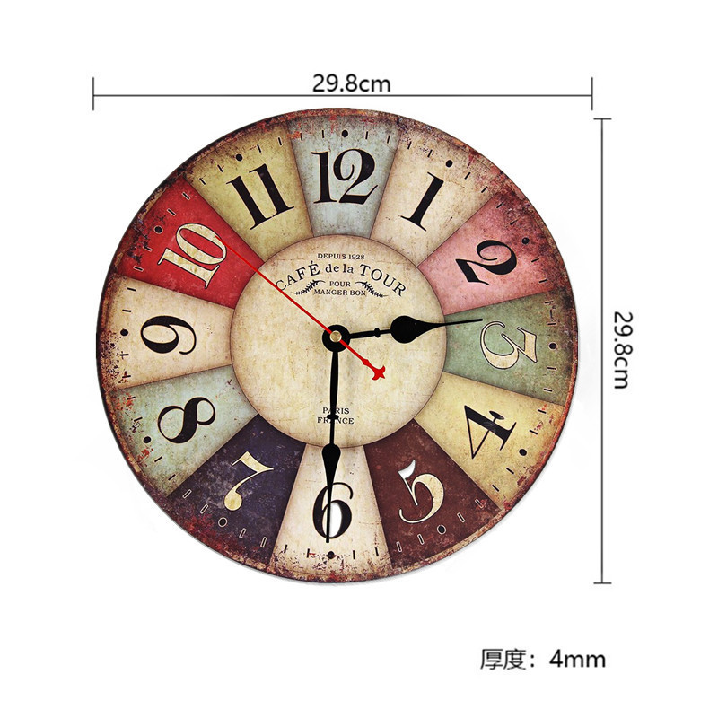 新品未使用　壁掛け時計 木製時計 壁掛 時計 おしゃれ 色選択可 静音_画像4