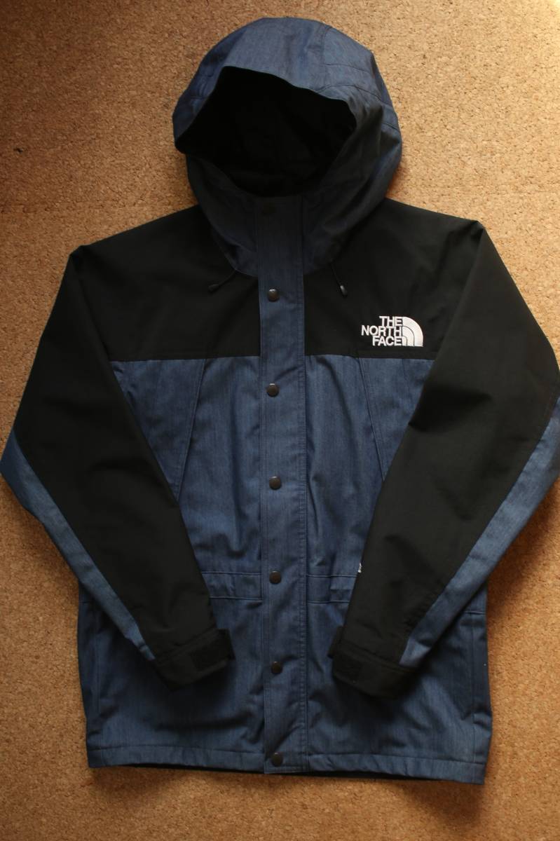 ★1円 美品 THE NORTH FACE Mountain Light Denim Jacket ザノースフェイス マウンテンライト デニム ジャケット S ヌプシ NP12032_画像1