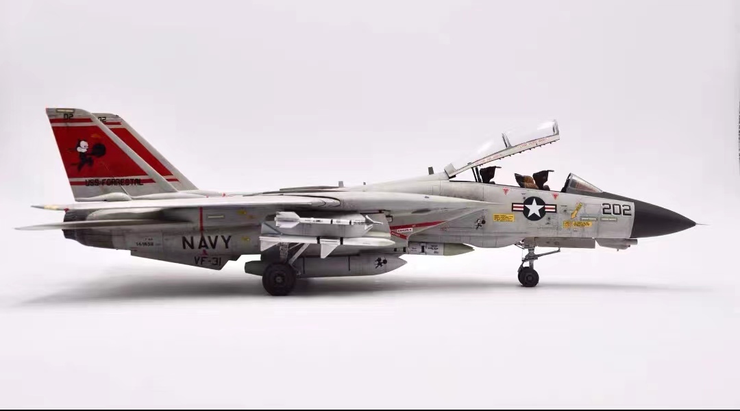 1/72 アメリカ海軍 F-14Aトムキャット VF-31 組立塗装済完成 1/72 アメリカ海軍 F-14Aトムキャット VF-31 組立塗装済完成