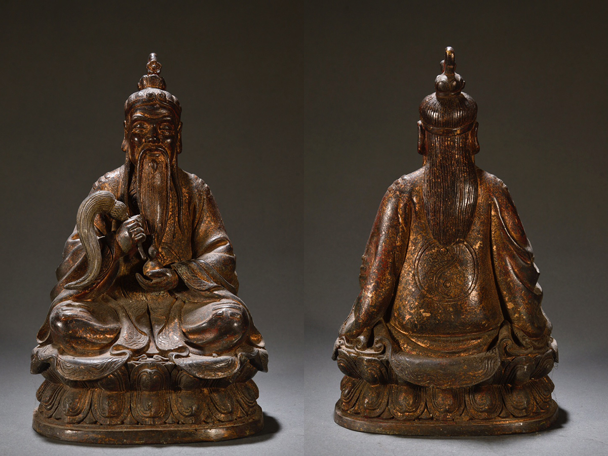 ▽鴻▽明・仏教古美術・古銅流金彫・緑度母仏像・古寺買取 時代物 中国