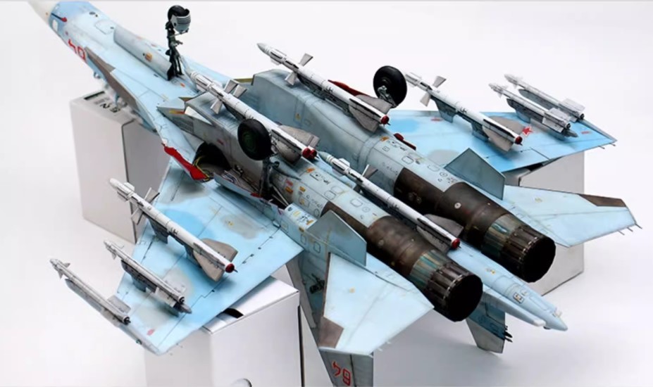 1/48 ロシア空軍 Su-27UB 組立塗装済完成品_画像8