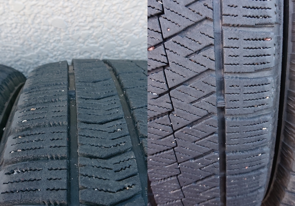 ブリヂストン ブリザック VRX2 215/50R17 2020年47週製造 ５部山 アルミホイール17インチ付き PCD114 ４本セット _画像7