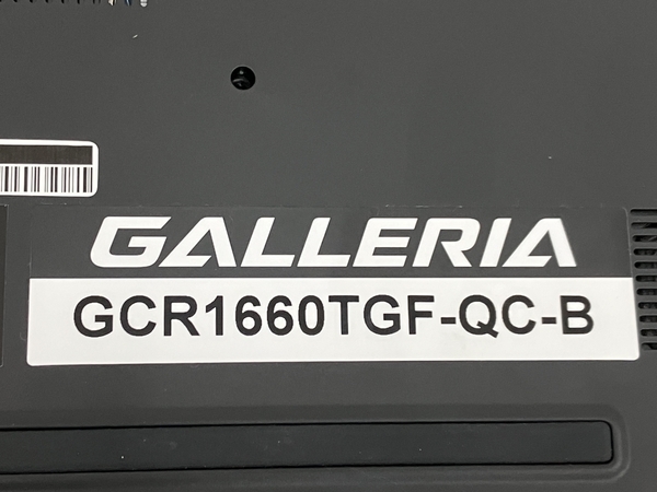 GALLERIA GCR1660TGF-QC-B 15.6インチ ノートPC Core i7-9750H 2.60GHz 16GB SSD 512GB OS無 ジャンク M8376416_画像7