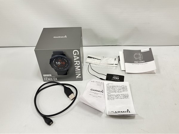 Garmin Fenix 6X PRO DUAL POWER ガーミン スマートウォッチ ゴルフ 時計 中古 H8393898_画像2