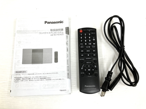 Panasonic SC-HC420 2021年製 ミニコンポ パナソニック コンパクト ステレオ システム 中古 O8361154_画像2