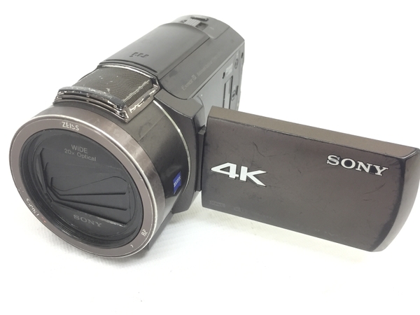 SONY FDR-AX45 Handycam 4K デジタル ビデオカメラ レコーダー 2018年製 ハンディカム ソニー ジャンク G8301476_画像3