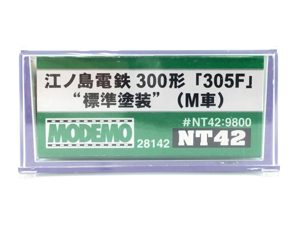 MODEMO NT42 江ノ島電鉄 300形 305F 標準塗装 M車 鉄道模型 N ジャンク Y8432035_画像3