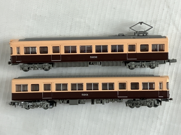 鉄道コレクション 名鉄 5200系 2両セット 旧塗装 ピンクマルーン Nゲージ 鉄道模型 中古 N8405549_画像4