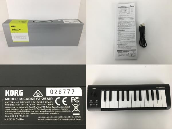 KORG コルグ MICROKEY2-25AIR microKEY2 Air Bluetooth MIDI キーボード 中古 良好Y8433744_画像2