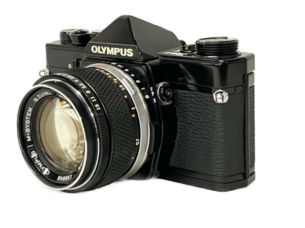 OLYMPUS M-1 OM-1初期型 パーツ混成 ブラック後塗り品 フィルムカメラ M-SYSTEM G.ZUIKO AUTO-S 50mm F1.4 レンズ ジャンク S8447301_画像1