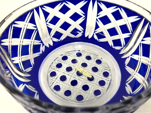 SONE KOGEI 藍色切子 WS-14 食器 陶器 中古 美品 B8366706_画像4