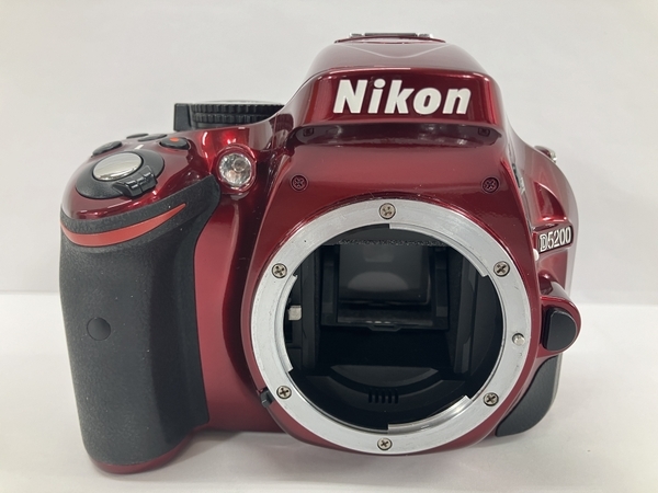 Nikon D5200 一眼レフカメラ 18-55mm 1:3.5-5.6G VRレンズキット レッド ニコン 中古 W8459399_画像3