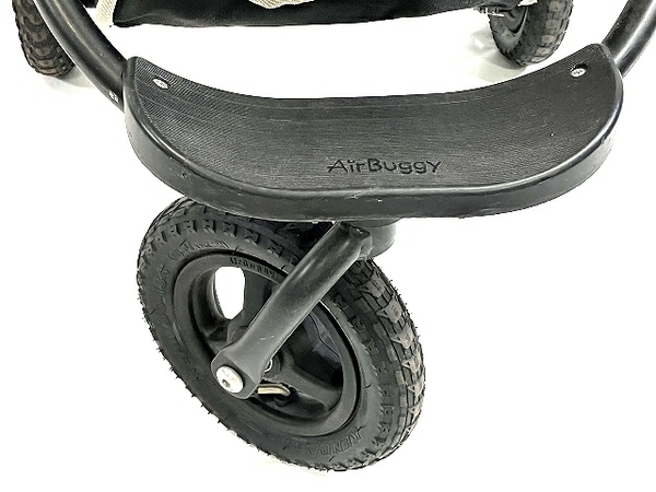 AirBuggy エアバギー 三輪 ベビーカー レインカバー付 中古 T8464064_画像7