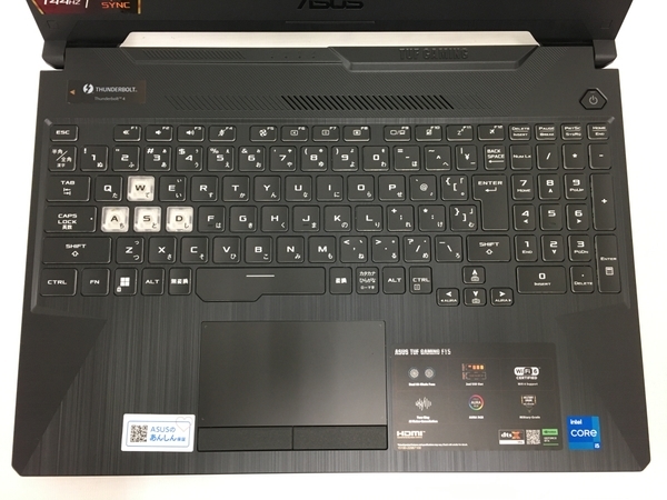 ASUS TUF Gaming F15 FX506HF_FX506HF ノートPC 11th Gen i5-11400H @ 2.70GHz 16GB SSD 512GB 15.6インチ Windows 11 Home 中古 T8415134_画像4