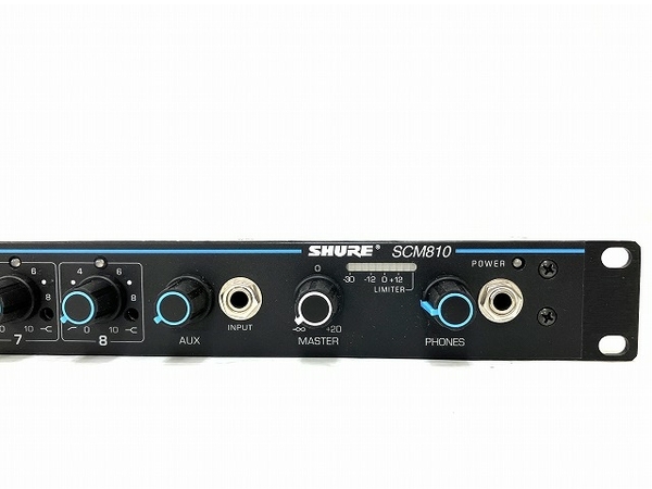 SHURE オートマチックミキサー SCM810 8チャンネル マイクロホンミキサー シュア ジャンク O8411078_画像5